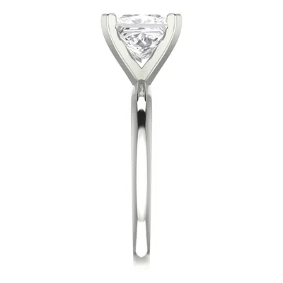 Pre-owned Pucci 2.0 Ct Brilliant Princess Cut Vvs1 Solitaire Engagement Ring Real 14k White Gold In D