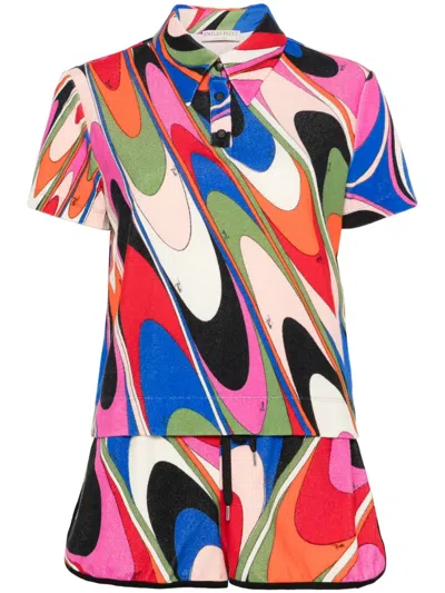 Pre-owned Pucci 2000s Marmo-print In Pink