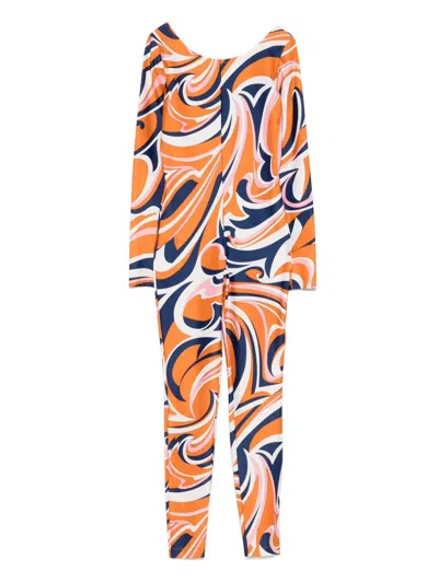 Pre-owned Pucci 2010s Vortici-print Jumpsuit