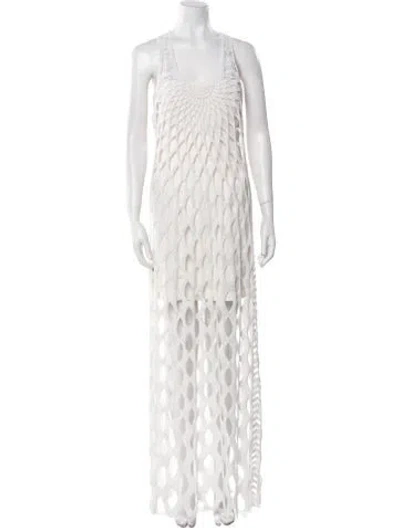 Pre-owned Pucci 2014 Long Dress In White