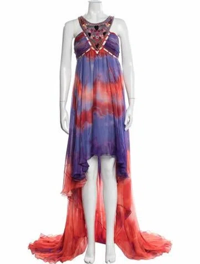Pre-owned Pucci 2015 Long Dress In Purple/red