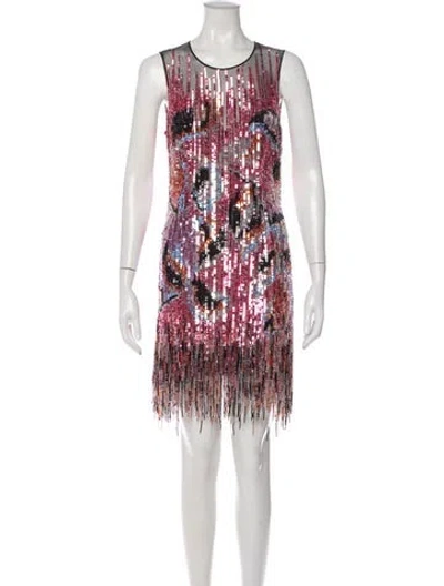Pre-owned Pucci 2020 Mini Dress In Black/pink