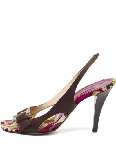 Pre-owned Pucci 2024 Buckle Slingback Sandals