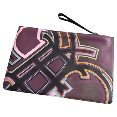 Pre-owned Pucci 21st Century Multicolored Geometric Pochette By Emilio  In Black