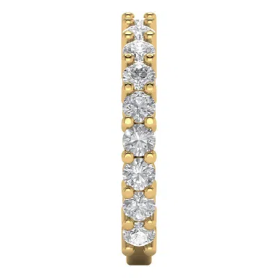 Pre-owned Pucci 2.20 Ct Round Cut 19-stone Engagement Wedding Ring Band Solid 14k Yellow Gold In White/colorless