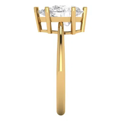 Pre-owned Pucci 2.50 Ct Pear Cut Solitaire Engagement Promise Wedding Ring Solid 14k Yellow Gold In D