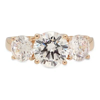 Pre-owned Pucci 3.05ct Round Cut Simulated Engagement Promise Solitaire Ring 14k Yellow Gold In D