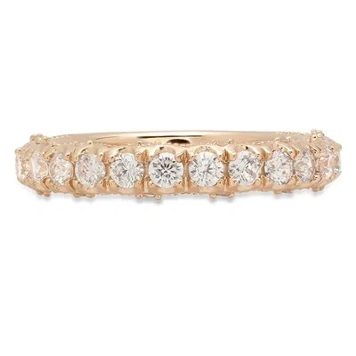 Pre-owned Pucci 3.4ct Round Simulated Diamond Engagement Wedding Promise Band 14k Yellow Gold In White/colorless