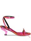 Pucci 55mm Iris-print Sandals In Red