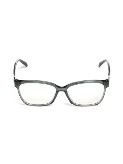Pucci 55mm Rectangular Optical Eyeglasses