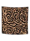 Pucci Abstract Pattern Square Scarf In Lightweight Fabric In Black