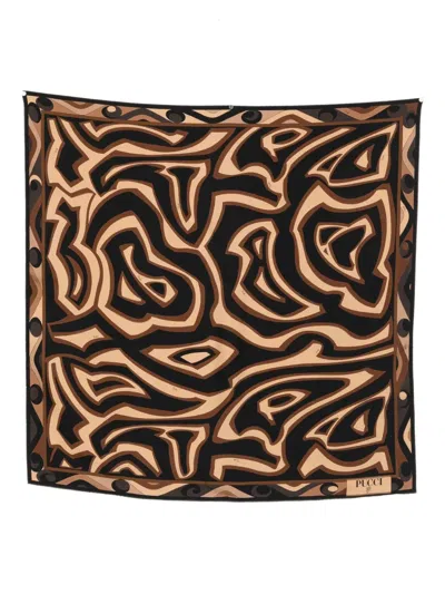 PUCCI ABSTRACT-PATTERN SCARF