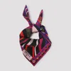 Pucci Silk Twill Scarf Bold Print In Red
