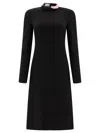 Pucci A-line Mini Dress With Contrasting Collar In Black