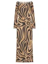 Pucci Geometric Printed Long-sleeved Dress In Multi