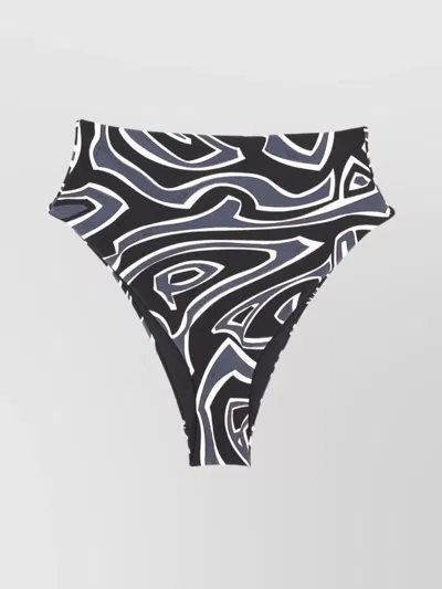 Pucci Abstract Bandeau Two-piece High-waisted Set In Multi
