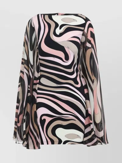 Pucci Abstract Pattern Flowing Silhouette Dress