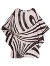 Pucci Abstract-pattern Print Mini Dress In Brown