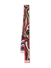 Pucci Abstract-pattern Silk Scarf In Pink