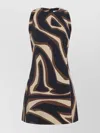 Pucci Abstract Pattern Sleeveless Fitted Dress In Multi