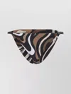 Pucci Abstract Patterned High-waisted Bikini Bottom In Multi