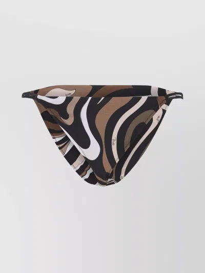 PUCCI ABSTRACT PATTERNED HIGH-WAISTED BIKINI BOTTOM