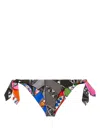 Pucci Abstract Print Bikini Bottom In Black