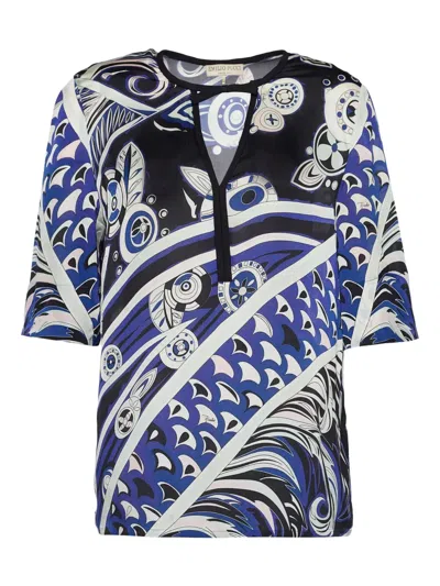 Pre-owned Pucci Abstract-print Blouse