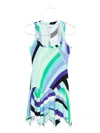 Pucci Abstract-print Dress In Green