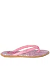 Pucci Abstract Print Flip Flops In Pink