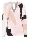 Pucci Abstract-print Jumpsuit In Pink