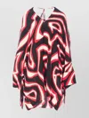Pucci Abstract Print Kaftan Tie Neck In Multi