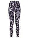 Pucci Abstract Pattern Stretch Fit Trousers In Black