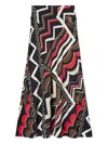Pucci Abstract-print Maxi Skirt In Multi
