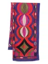 Pucci Abstract-print Pareo Skirt In Purple