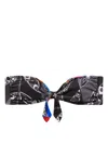 Pucci Abstract Print Strapless Bikini Top In Black