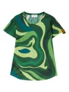 Pucci Abstract-print T-shirt In 绿色