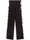 Pucci Abstract-print Trim Trousers In Black