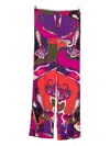 Pucci Printed Trousers With Elastic Waistband And Pockets In Multi