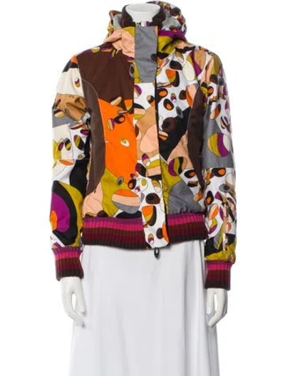 Pre-owned Pucci Amanda Printed Jacket In Orange