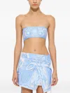 Pucci Angoli-print Strapless Top In Multi