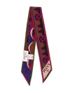 Pucci Astro And Rombi Print Silk Twill Scarf Accessories In Brown