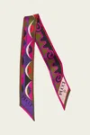 Pucci Astro And Rombi Print Silk Twill Scarf In Multicolor