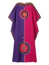 Pucci Astro-print Maxi Dress In Pink