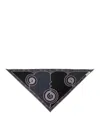 Pucci Triangle Scarf Abstract Pattern Design In Black