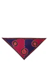 Pucci Triangle Scarf Featuring Bold Pattern In Red