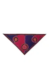 Pucci Triangle Scarf Featuring Bold Pattern In Multi