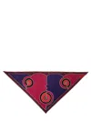 Pucci Triangle Scarf Featuring Bold Pattern In Red