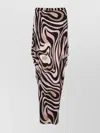 Pucci Asymmetric Midi Caftan Abstract Pattern In Black