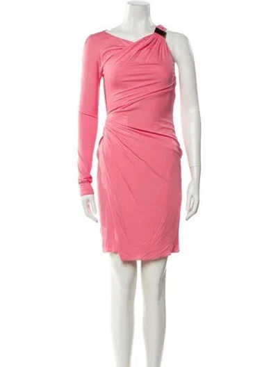 Pre-owned Pucci Asymmetrical Knee-length Dress In Pink